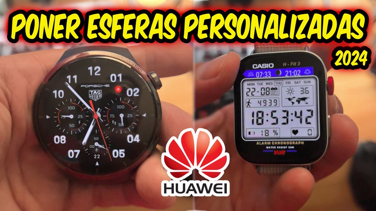 🚨 COMO PONER ESFERAS PERSONALIZADAS EN los HUAWEI  WATCH ✅ desde un  HUAWEI (HONOR) o ANDROID (2024)