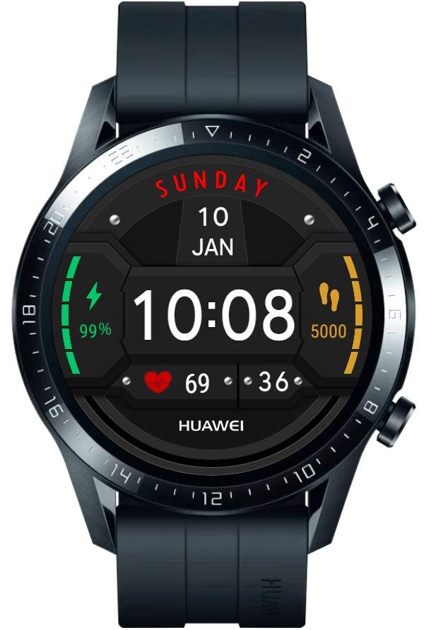 Simple dashboard Simple watch face