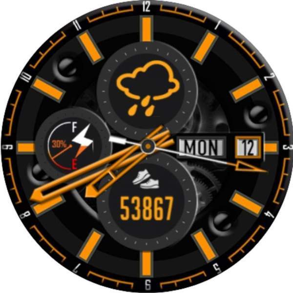 Samsung ported 42mm hybrid watch face