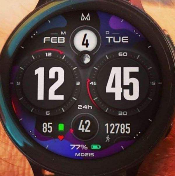 MD215 watch face
