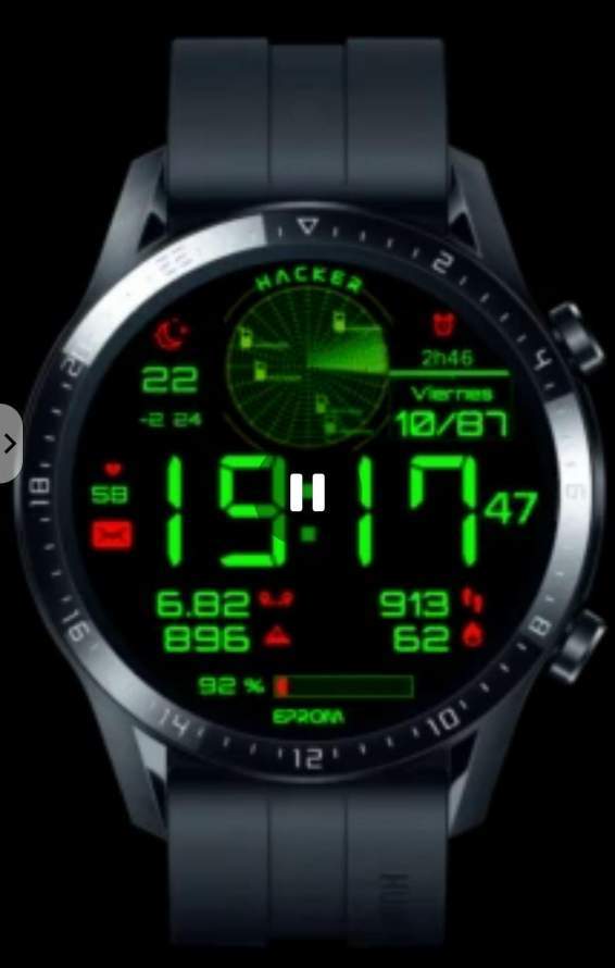 Amazing Hacker series animated watch face