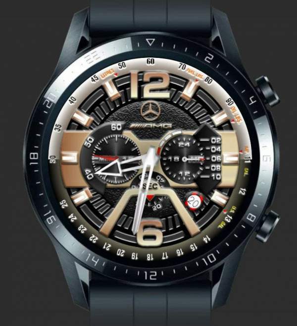 Mercedes Realistic watch face