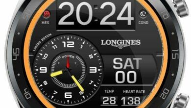 Longines hybrid watch face