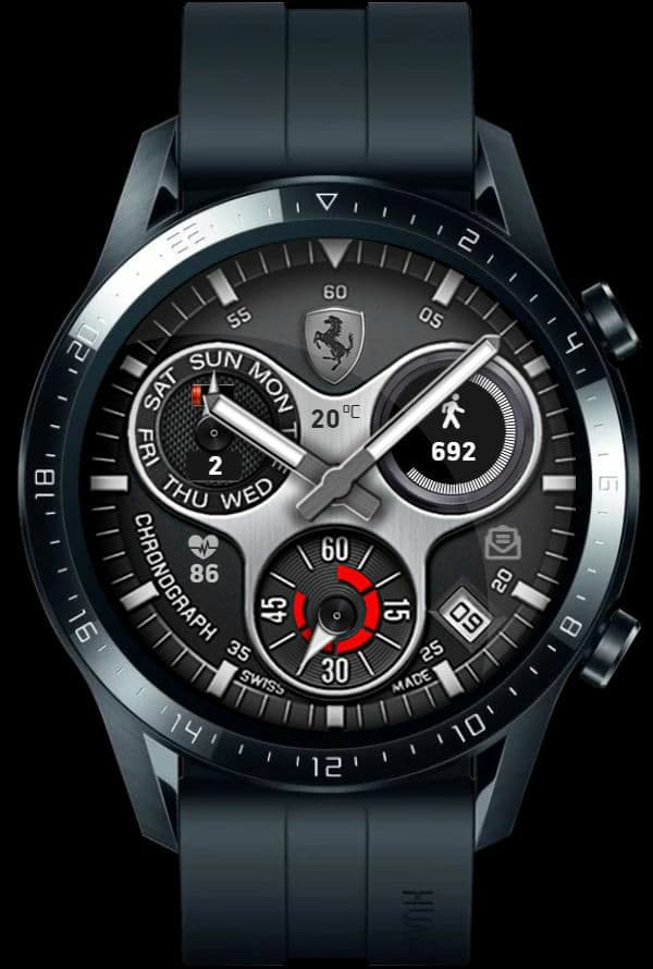 Ferrari chrono Version 2 watch face