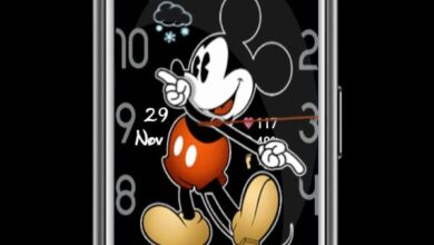 Micky mouse watch face