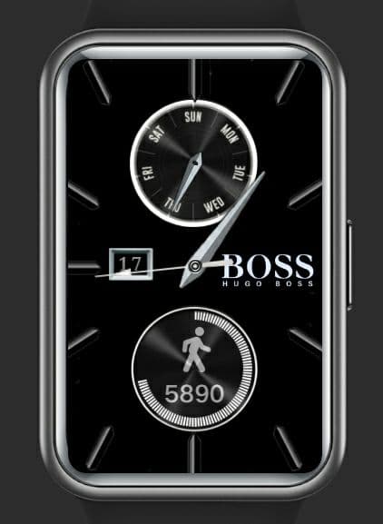 Hugo Boss realistic watch face