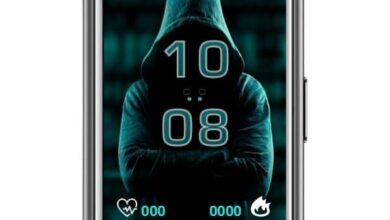 Hacker blue watch theme