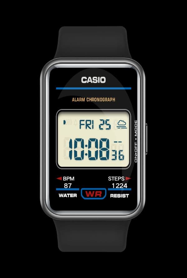 Casio Digital watch face