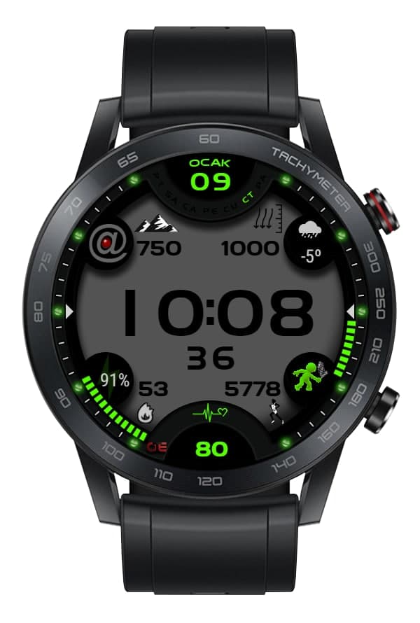 Big LCD watch face