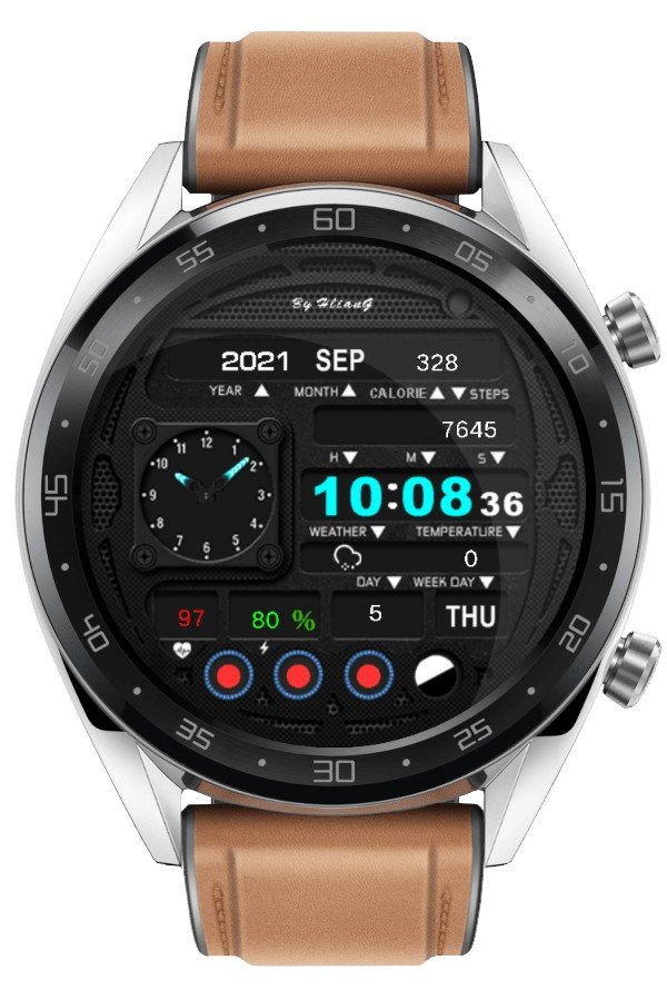 AMEVoice 2021 hybrid watch face