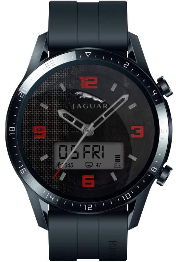 Jaguar LCD hybrid watch face