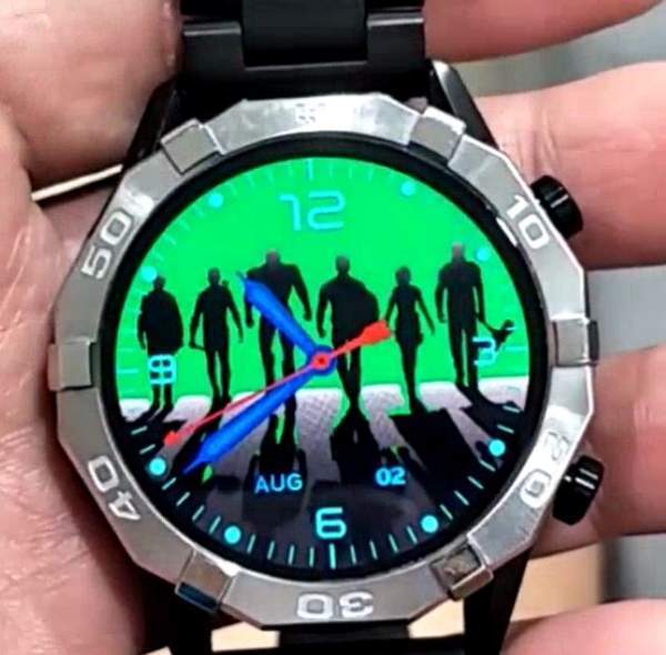 Avengers color changing hybrid watch face