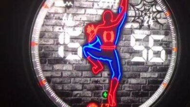 Spiderman animated watch face