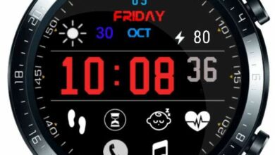 Exceptional digital watch face with all shortcuts working from home screen