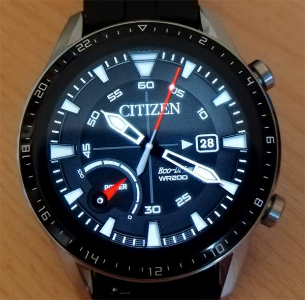 Citizen analog watch face
