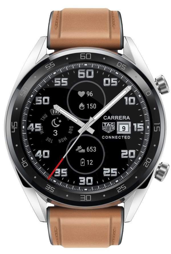 Carrera Tag heuer loaded hybrid watch face