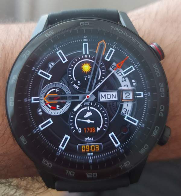 Samsung ported with digital time watch face