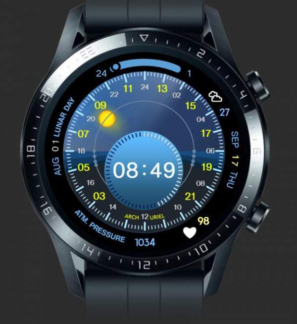 Apple watch ported Solar dial watch face