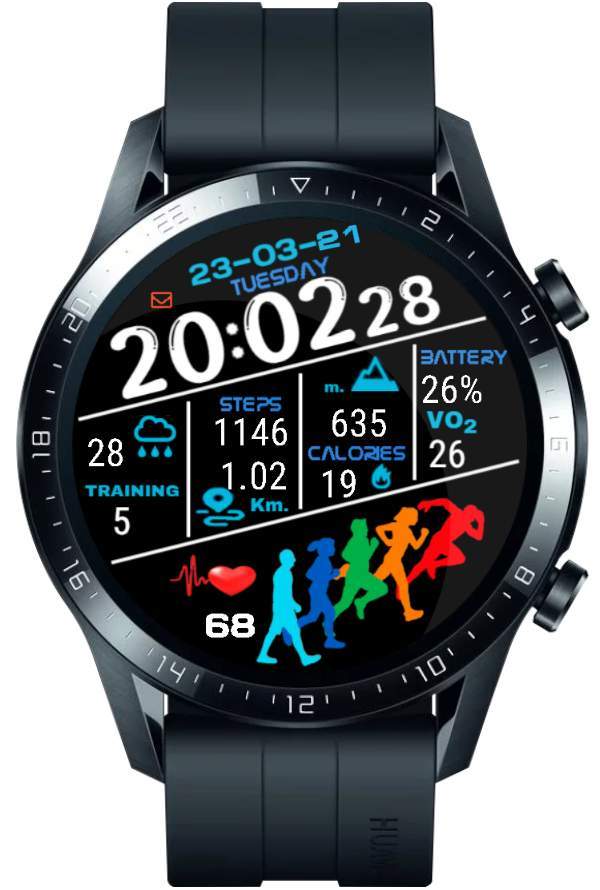 2021 Runner series digital watch face