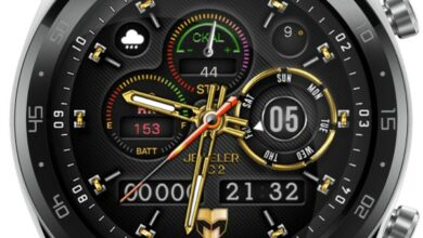 Hybrid Jeweler gold series watch face