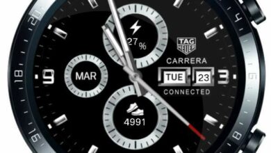 Carrera tag heuer darkest series realistic watch face