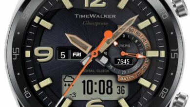 TimeWalker hybrid watch face English Version