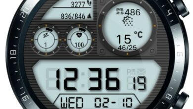 Realistic Casio LCD watch face
