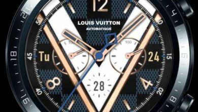 Louis Vuitton realistic watch face White