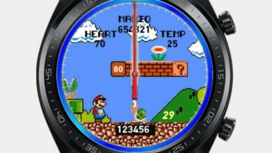 Super Mario animated watch face
