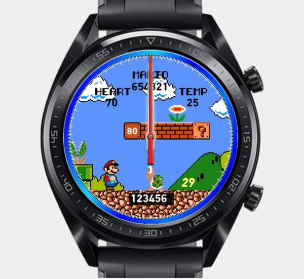 Super Mario animated watch face