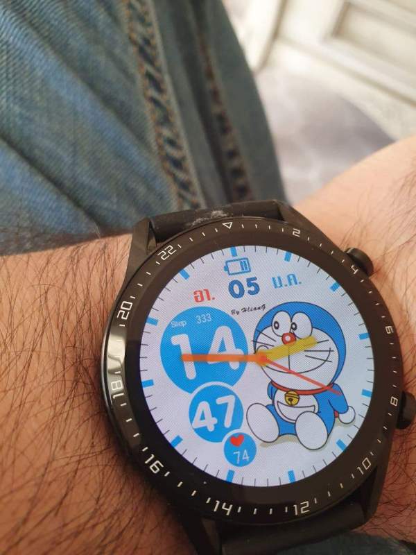 Doraemon cartoon digital watch face ENGLISH version