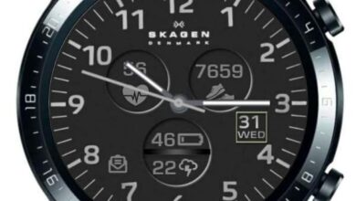 Skagen Denmark realistic hybrid watch face