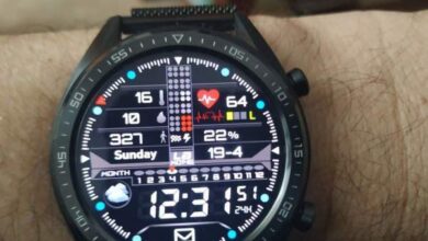Digital watch face with heart zone