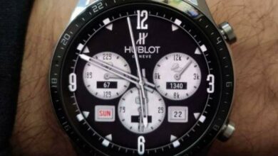 Hublot dark black realistic watch face theme