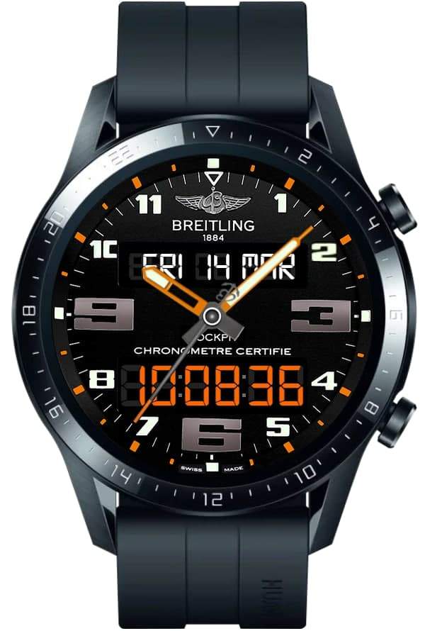 Breitling Orange series watch face