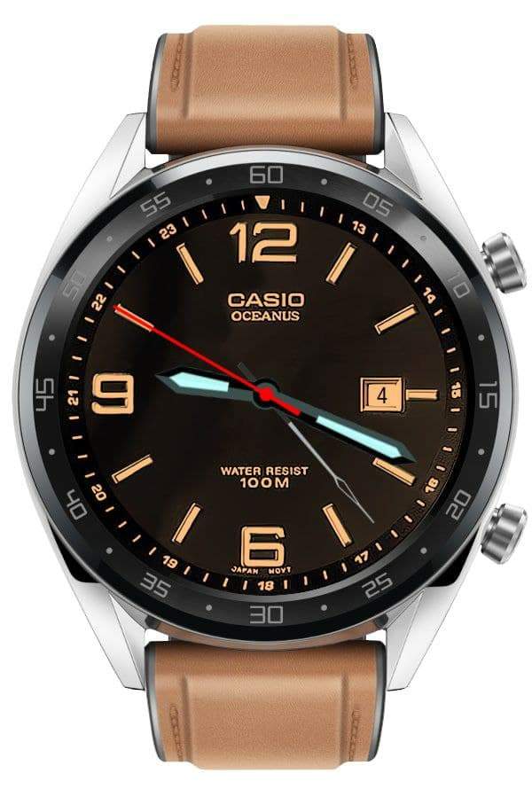 Casio analog watch face
