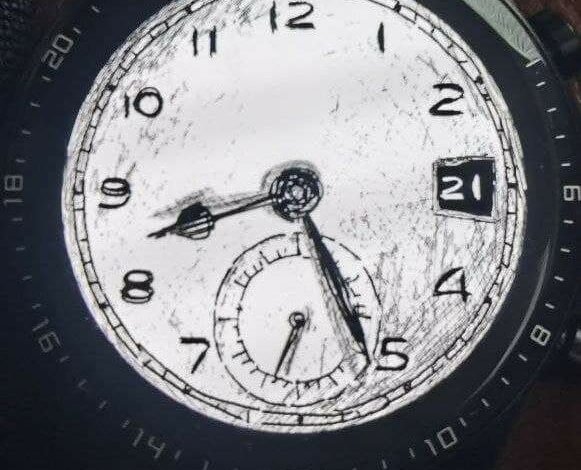 Sketch watch face theme