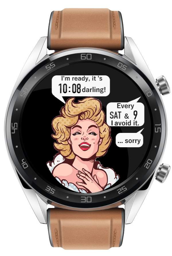 Love me or leave me watch face