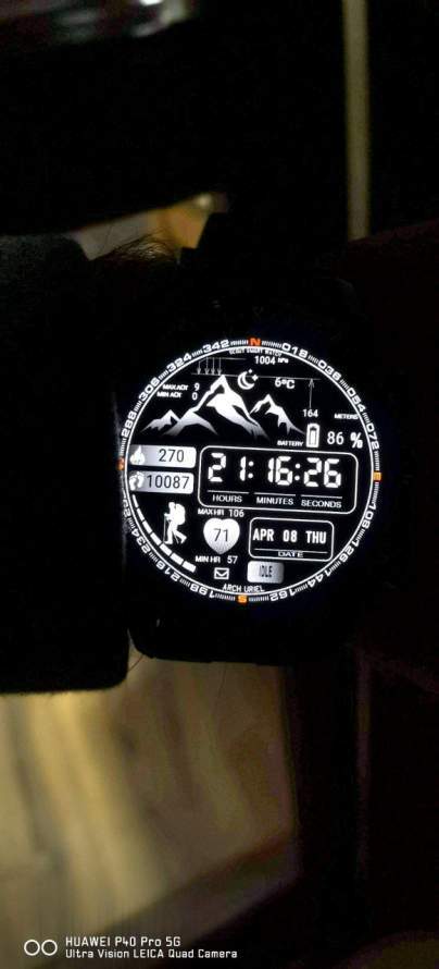 Hiker animated watch face