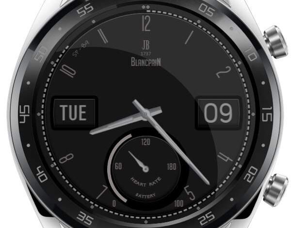Blancpain hybrid watch face