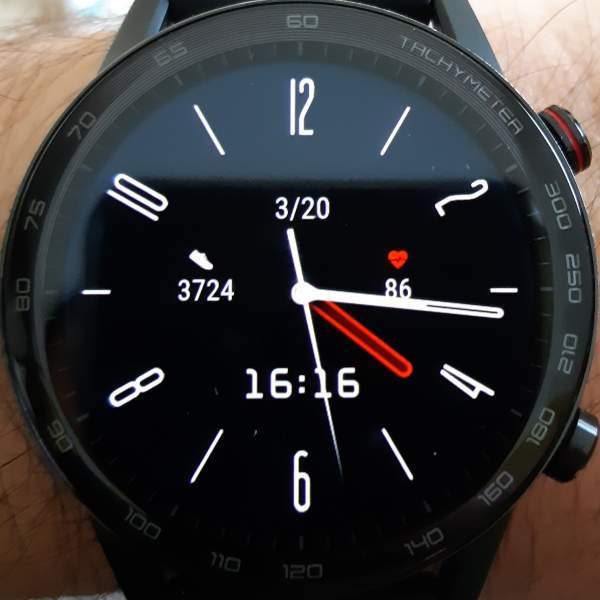 Always on display modified watch face