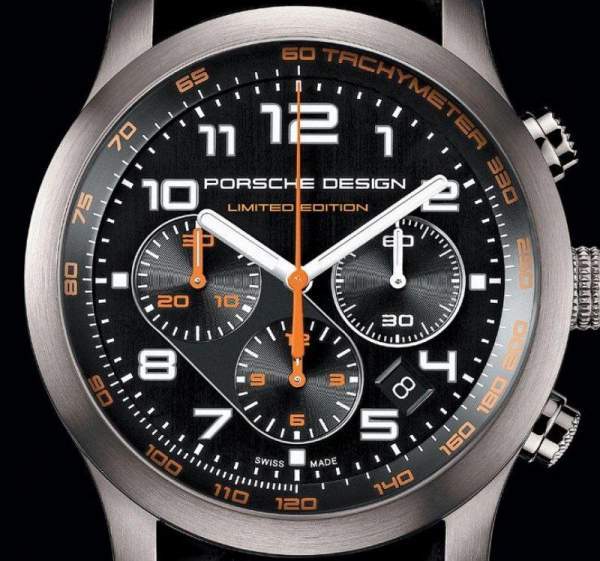 Porsche bronze limited edition watch face