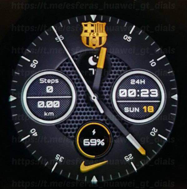 Nike FCB hybrid watch face