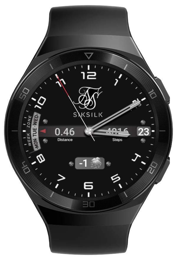 Sik silk realistic watch face