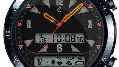 Esfera de reloj híbrida Casio con LCD