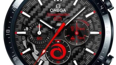 Omega Speedmaster darker side of the moon realistic watch face