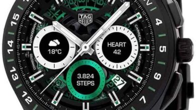 Carrera tag heuer golf series watch face