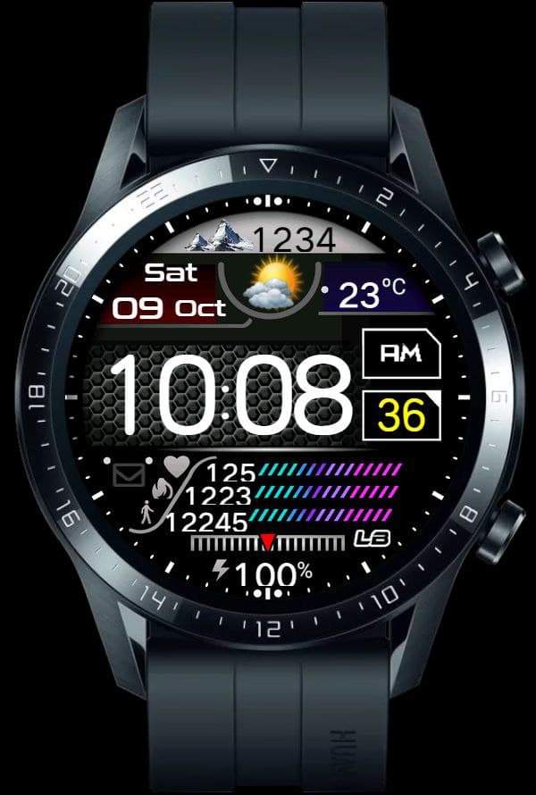 Splendiferous digital watch face