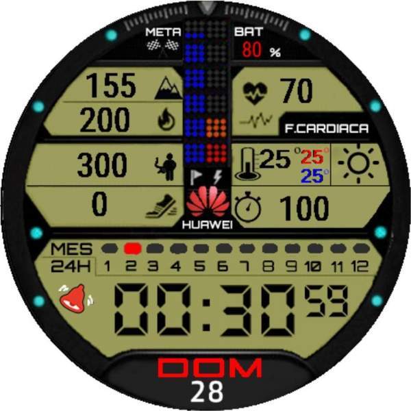 Esfera de reloj digital portado Casio