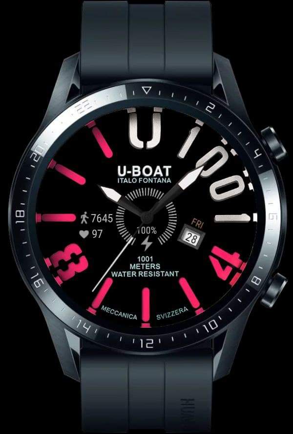 UBOAT red watch face